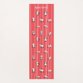 Rode Panda Yoga Mat Aangepaste Naam Aan Beide Kant (Voorkant)