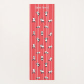 Rode Panda Yoga Mat Aangepaste Naam Aan Beide Kant (Achterkant)