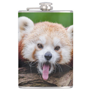 Rode Pandabeer Heupfles