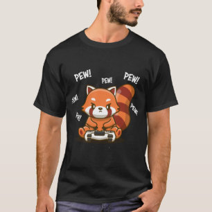 Rode Pandabeergeschenkfamilie T-shirt