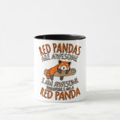 Rode panda's zijn Geweldige paardepest Panda Lover Mok (Midden)