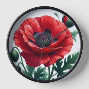 rode papaver