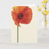 Rode Papaver 2 Kaart (Gele Bloem)