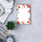 Rode papaver | Aangepaste naam Post-it® Notes