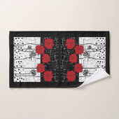Rode papaver bad handdoek (Handdoek)