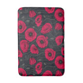 Rode papaver badmat (Voorkant Verticaal)