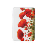 Rode papaver badmat (Voorkant Verticaal)