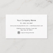 rode papaver botanisch visitekaartje (Achterkant)