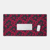 Rode papaver bureaumat (Keyboard & Muis)