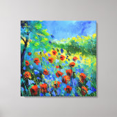 rode papaver canvas afdruk (Voorkant)