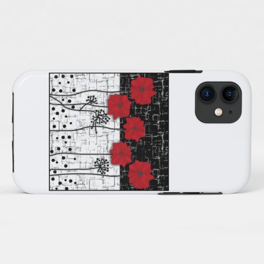 Rode papaver Case-Mate iPhone case (Achterkant (horizontaal))