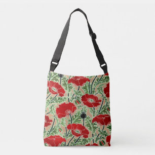  rode papaver crossbody tas