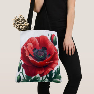 rode papaver draagtas