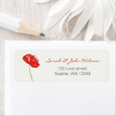 rode papaver etiket (Insitu)