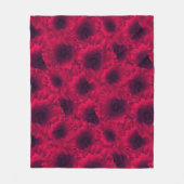 Rode papaver fleece deken (Voorkant)
