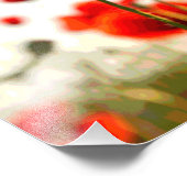 Rode papaver foto afdruk (Hoek)