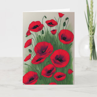 Rode papaver kaart