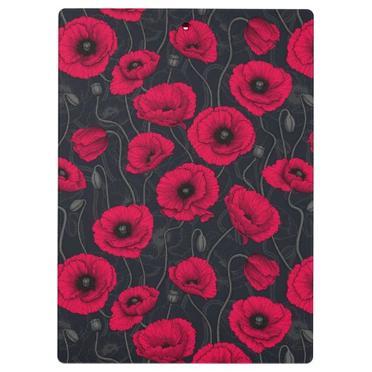 Rode papaver klembord (Achterkant)