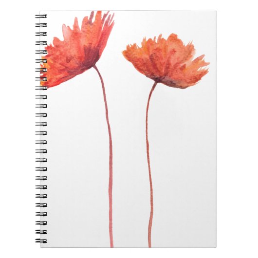 Rode papaver notitieboek (Voorkant)