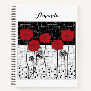 Rode papaver notitieboek