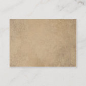 rode papaver perkament look plaatskaartje (Achterkant)