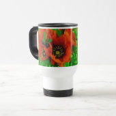 Rode papaver reisbeker (Voorkant links)