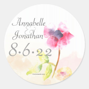 Rode papaver Stickers