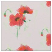 Rode papaver stof (Close Up)