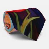 Rode papaver stropdas (Opgerold)