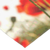 Rode papaver tafelkleed (Gekanteld)