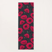 Rode papaver yogamat (Achterkant)