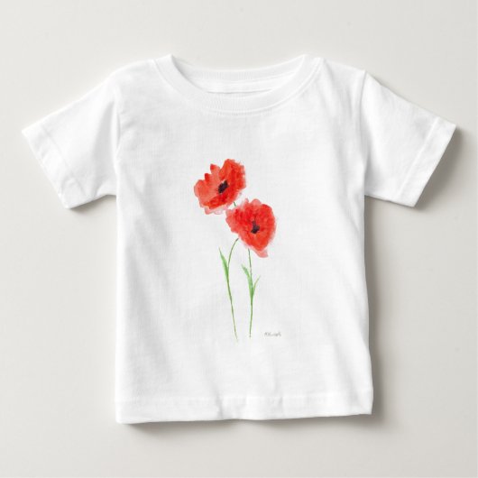 Rode papaverbloemen (Voorkant)