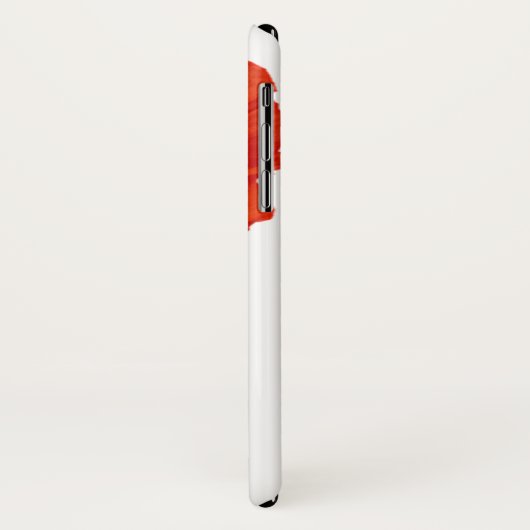 Rode papavereenvoud Case-Mate iPhone case (Achterkant/links)