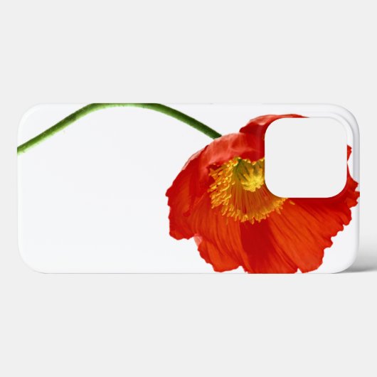 Rode papavereenvoud Case-Mate iPhone case (Achterkant (horizontaal))