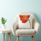 Rode papavereenvoud kussen (Stoel)