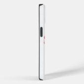 Rode papaverschilderij op wit Case-Mate iPhone case (Achterkant / Rechts)