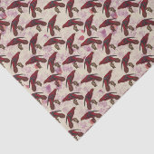 Rode papegaaien tissuepapier (Detail)