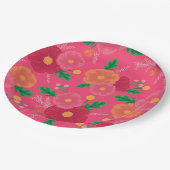 Rode papieren bord Bold Blooms (Gekanteld)