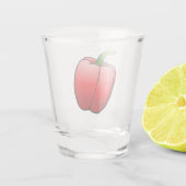 Rode Paprika Shot Glas (Achterkant)