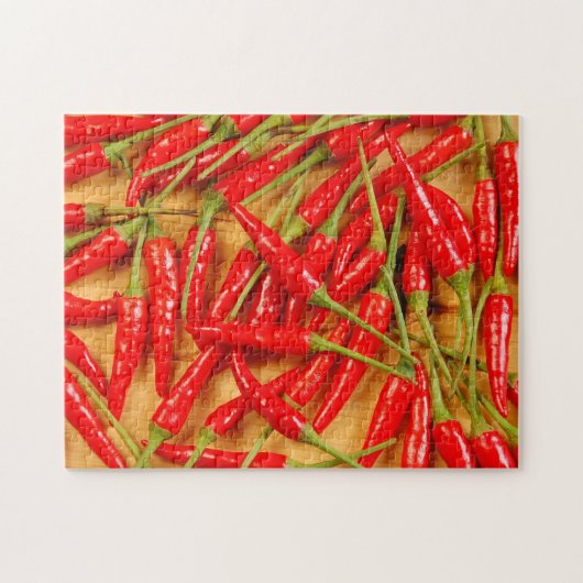 Rode paprika's legpuzzel (Horizontaal)