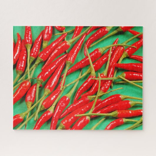 Rode paprika's legpuzzel (Horizontaal)