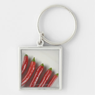 Rode paprika's sleutelhanger