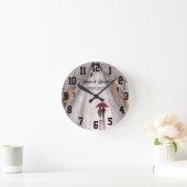 Rode paraplu-liefdeskoppel rustic romantic Wedding Ronde Klok (Huis)