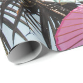 Rode paraplu op groene boom cadeaupapier (Rol Hoek)