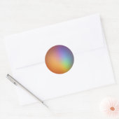 Rode parel ronde sticker (Envelop)