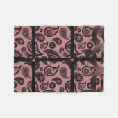 rode pasleydeklaag fleece deken (Voorkant (Horizontaal))