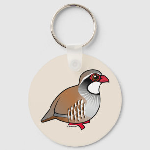 Rode patrijs sleutelhanger