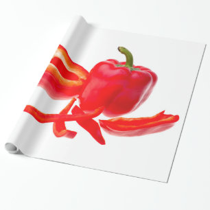 Rode peper cadeaupapier