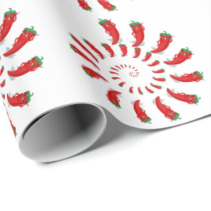 Rode Peper Diva Spiraal Groot Cadeaupapier