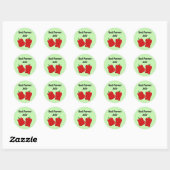 Rode Peper Gelei Ronde Sticker (Vel)